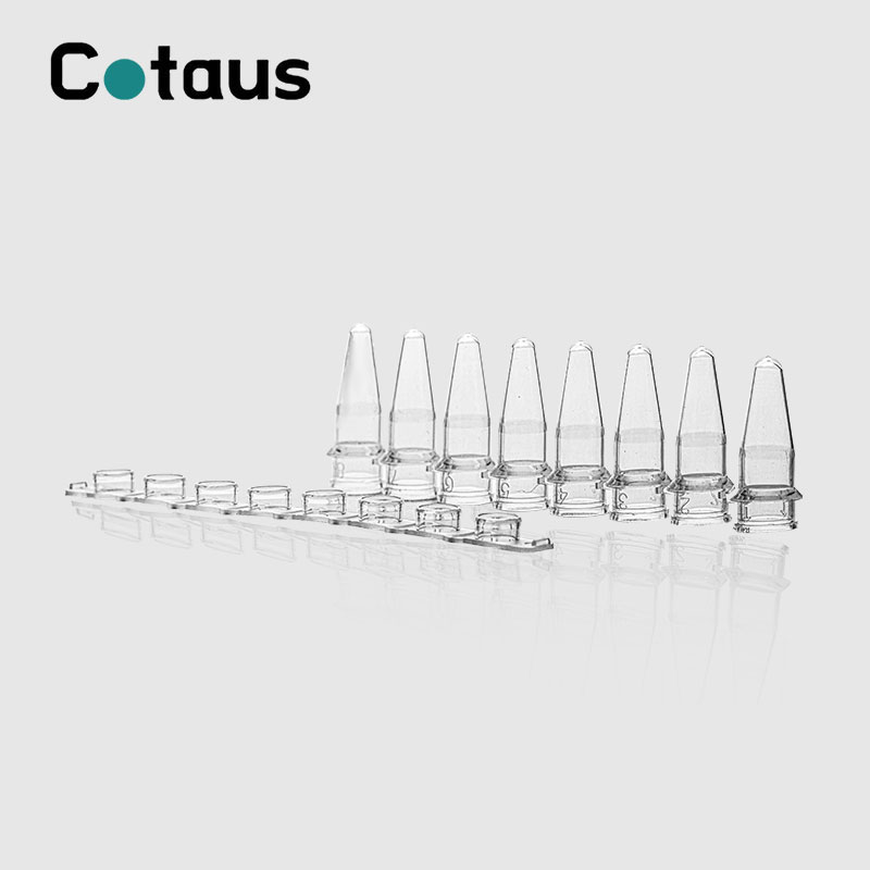 0.2ml Şeffaf PCR 8-Strip Tüpler